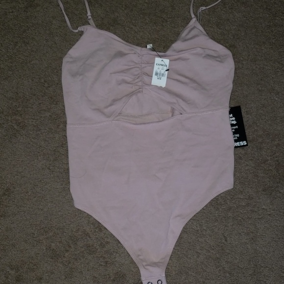 BRAND NEW WITH TAGS EXPRESS CUT OUT BODY SUIT MED - Picture 1 of 5